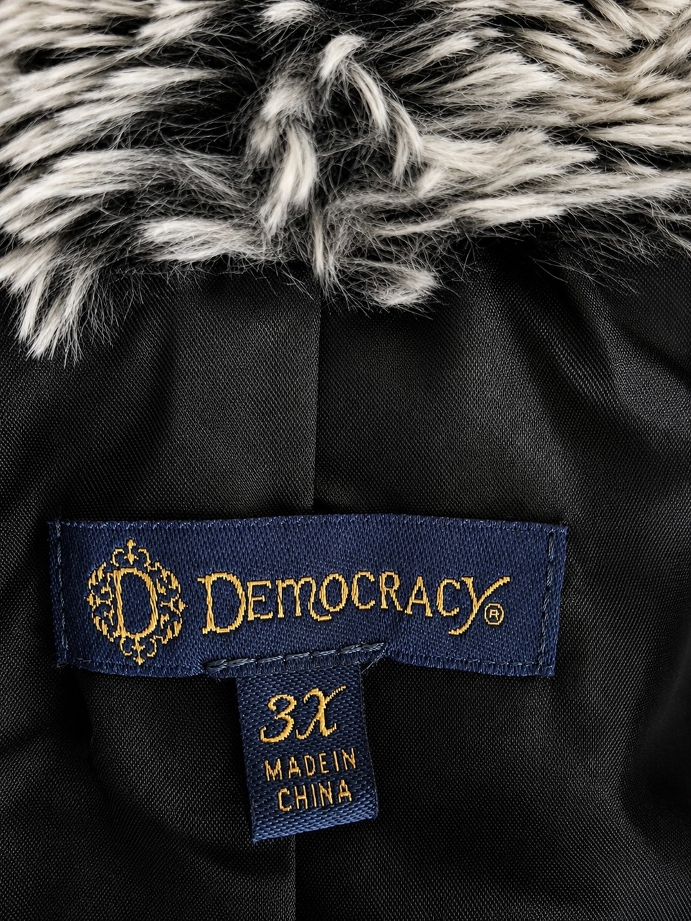 Democracy 3X Gray Faux Fur Vest | Cozy Open Front Shaggy Layering Piece | Boho - Picture 4 of 11